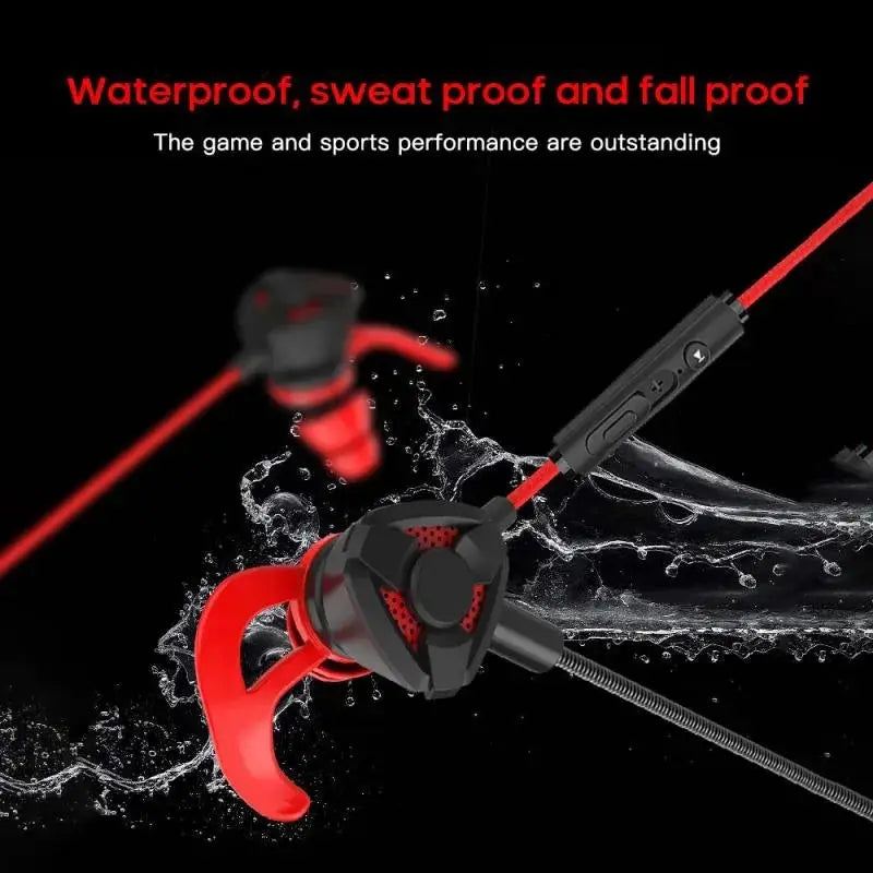 PulseTech Wired Gaming Earbuds With Mic 10mm Graphene Diaphragm Active Noise Cancellation For PUBG PS4 CSGO
