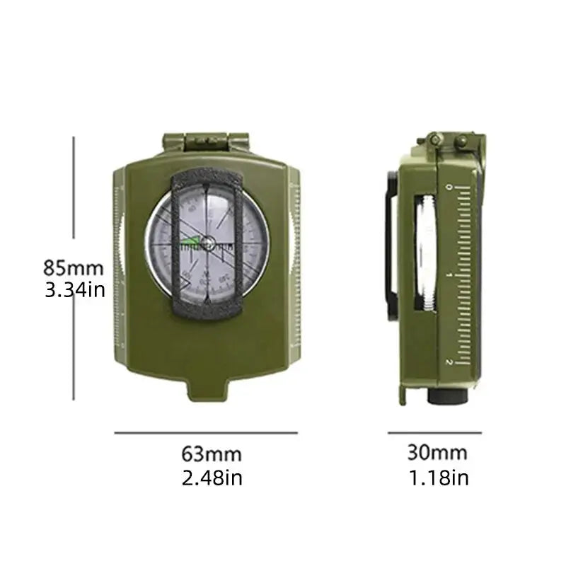 Waterproof High Precision Compass Outdoor Gadget For Hiking Mountaineering Military Grade Metal Sight