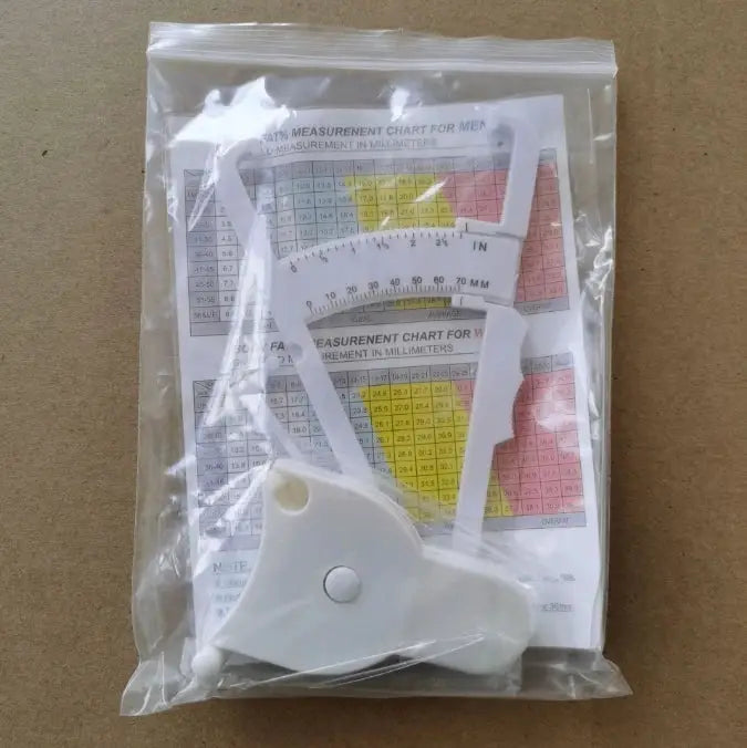 Body Fat Caliper And Waist Measurement Tape Set Handheld Portable Fitness Measuring Tool