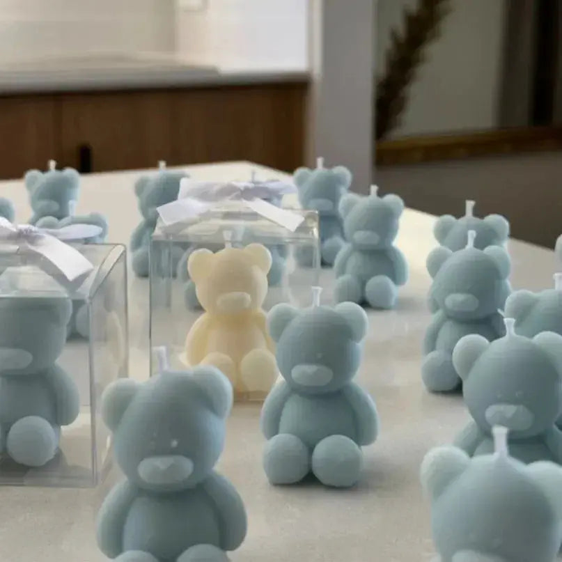 Silicone Bear Mold for Candles Soaps and Resin Casting Cute Animal Shape for Home Decor and Aromatherapy
