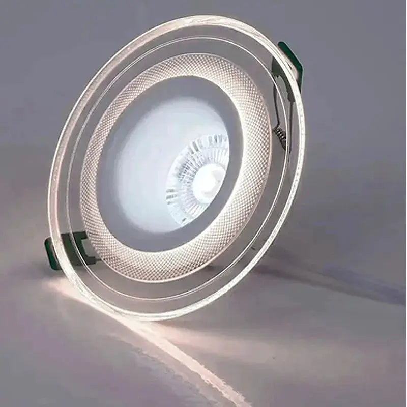Simples Market LED downlight, circular recessed ceiling lamp with 9W and 3-color switchable light