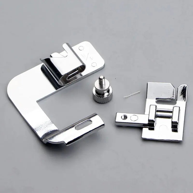 Stainless Steel Sewing Machine Foot Set 9mm 13mm 19mm 25mm Rolled Hem Foot And Press Foot Multi Functional For Home Use