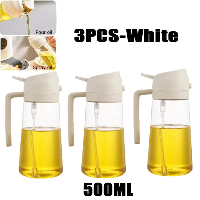 200 300 500 Milliliters Oil Spray Bottle For BBQ Cooking Olive Oil Sprayer Fine Mist Refillable Vinegar Compatible