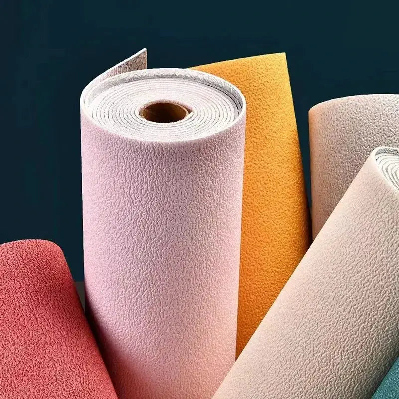 10m 3D Thickened Self Adhesive Linen Wallpaper Diatom Mud Wall Sticker For Home Decor Renovation Anti Collision