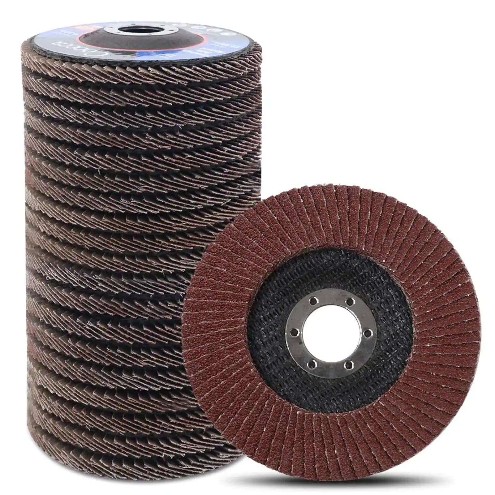 5 Pieces Zirconia Flap Discs For Angle Grinder In 125 150 180 MM 36 80 100 120 Grit Sanding Discs For Finishing