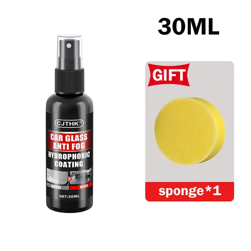 Car glass anti-fog hydrophobic coating spray 30ml CJTHK by Simples Market with gift sponge