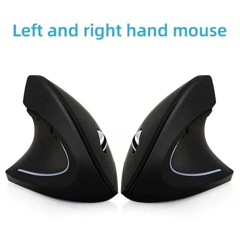 Vertical Ergonomic Wireless and Wired USB Mouse With Rechargeable Bluetooth Connectivity 1600 DPI For PC Laptop Gaming