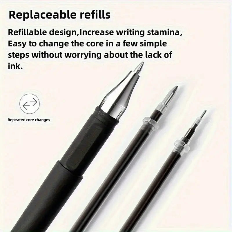 5/10/20 Pack Quick Dry Gel Pens 0.5mm Fine Tip Black Ink For Office And School Use