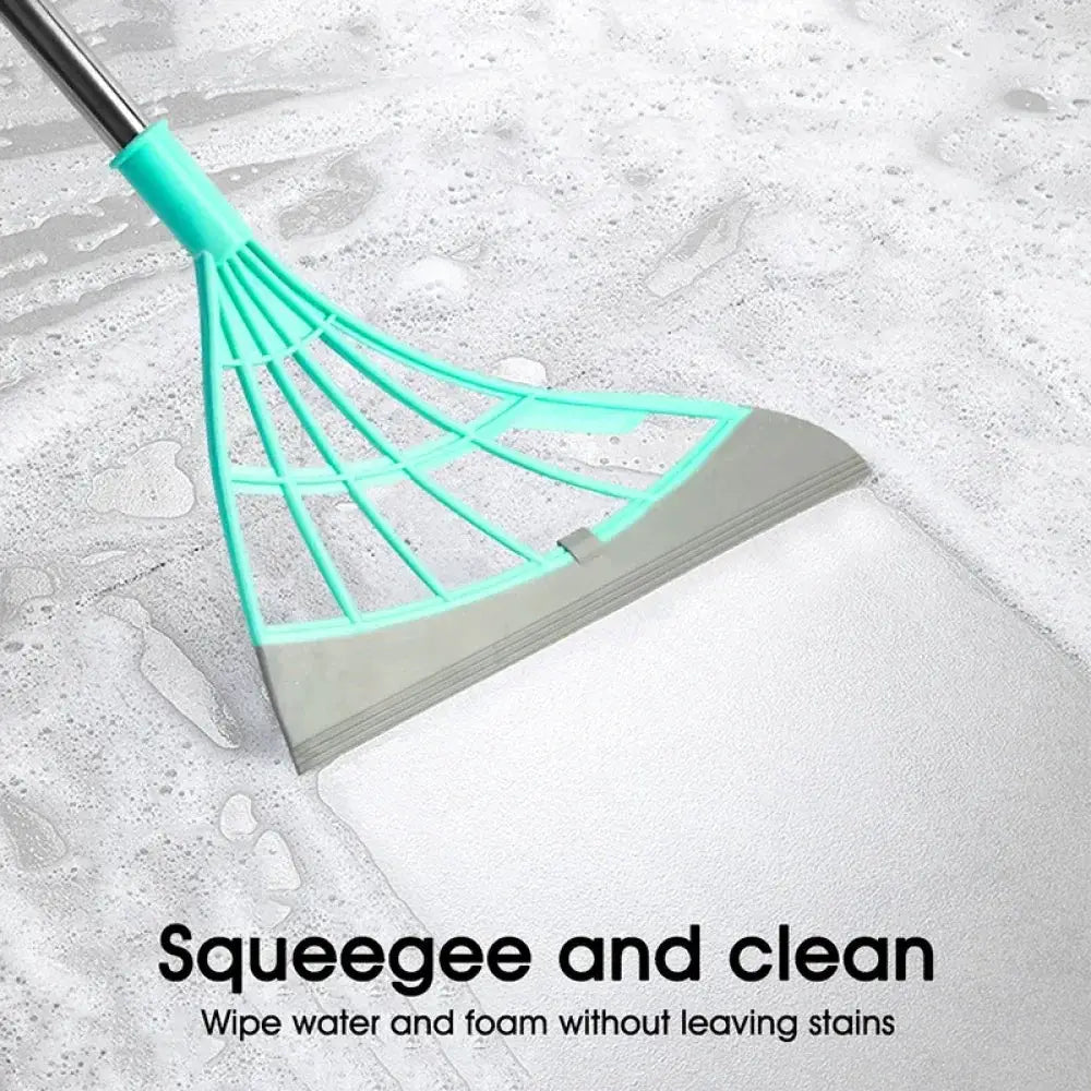 Simples Market turquoise silicone window and floor cleaning squeegee with flexible frame