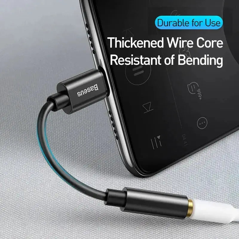 Baseus USB C To Three Point Five Millimeter Earphone Jack Adapter Type C Cable For Huawei And Xiaomi Devices