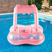 Kids Pool Float With Canopy For Ages 3 To 6 Safe Chemical Free Materials Animal Theme Beach Party Toy