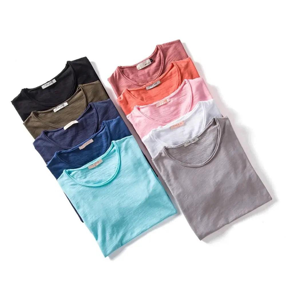 100 Percent Cotton Mens T Shirt Short Sleeve O Neck Solid Casual Tee For Fitness Summer Home Wear