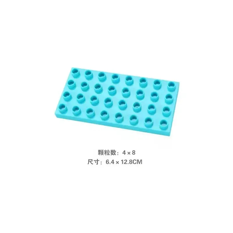 Big Building Blocks Compatible With Large Bricks Road Plates Car Parking Fuel Station Traffic Educational Toys For Kids