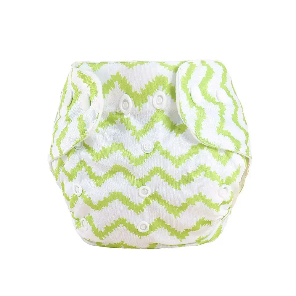 Eco Friendly Washable Reusable Cloth Diapers For Babies Grid Pattern Cotton Adjustable Training Pants 1 To 3 Years
