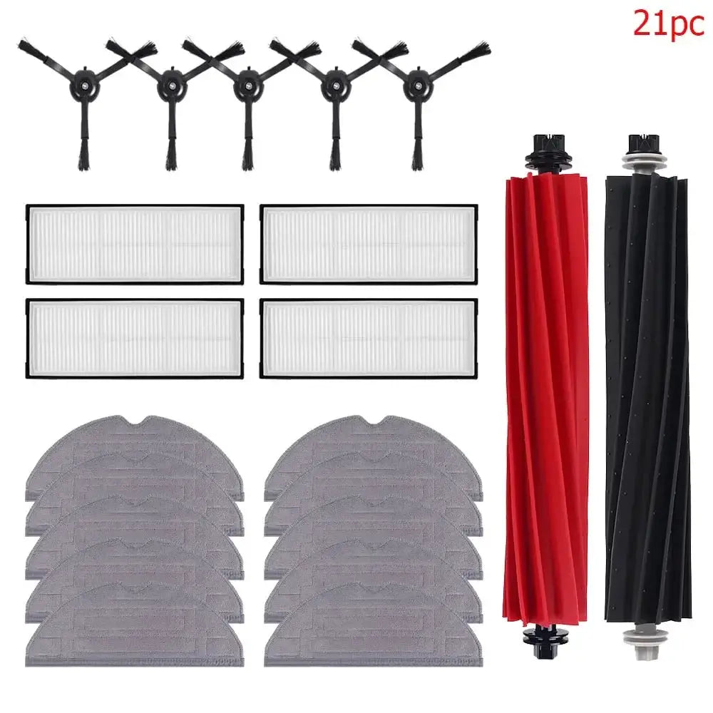Windninja Compatible Roborock S8 S8 Plus S8 Pro Ultra Main Brush Side Brush HEPA Filter Mop Cloths Dust Bags Kit