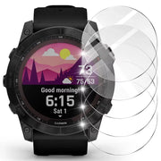 TechShield 9H Tempered Glass Screen Protector For Garmin Fenix Series AMOLED Clarity Anti Scratch Anti Fingerprint