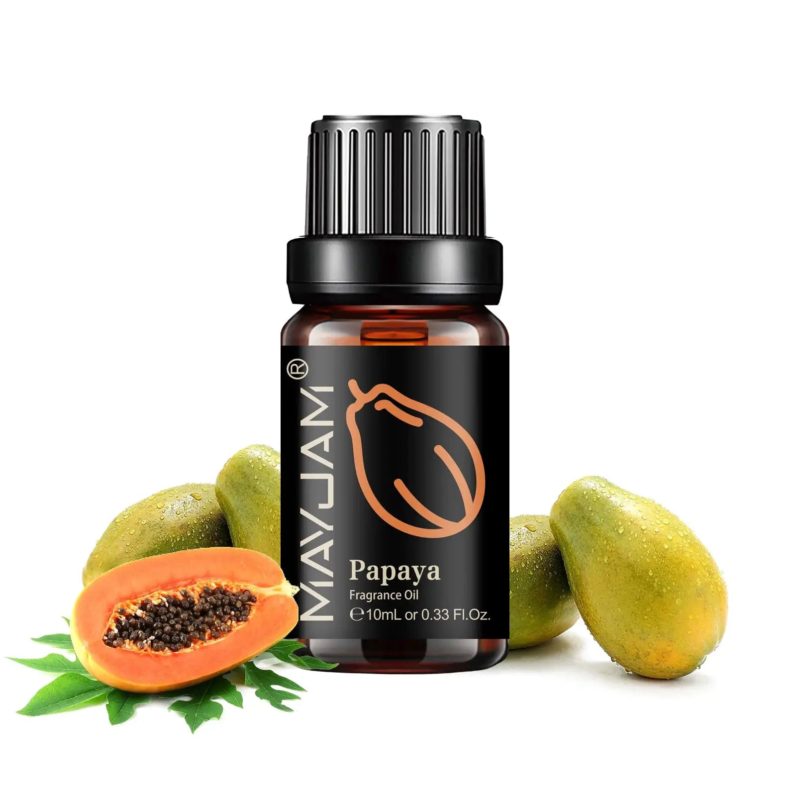 MAYJAM Fruit Essential Oil 10ml Assorted Fruit Fragrance for Diffuser Candle Cherry Banana Papaya Grape Litchi Guava Kiwifruit Pear
