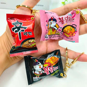 Simulation Instant Noodles Keychain Pendant For Bags Keys And Phones Cute Mini Snack Accessory Great New Year Gift