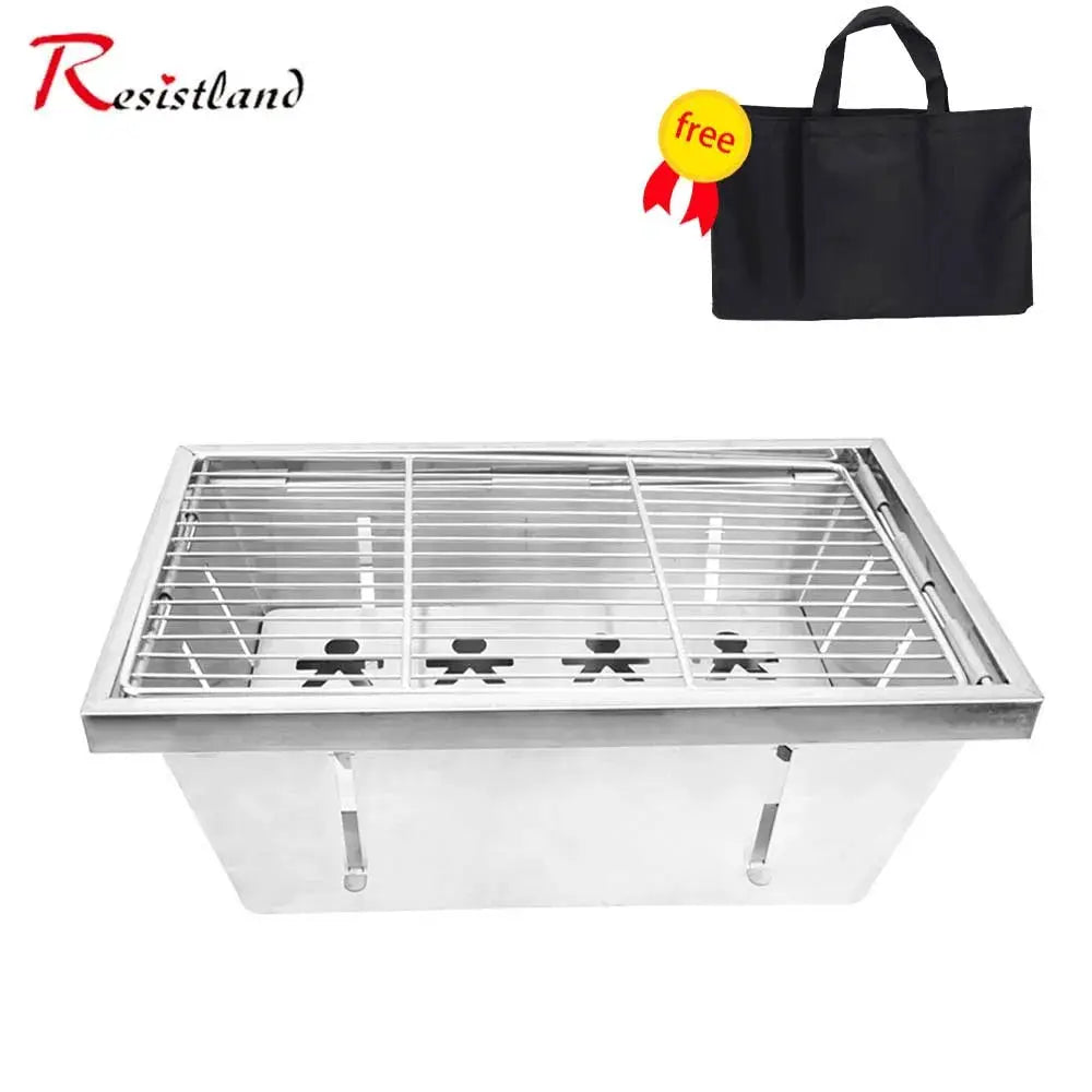 Camping Folding IGT Wood Table With Gas Stove Portable Lightweight Camp Bbq Grill Table For Outdoor Picnics Fishing