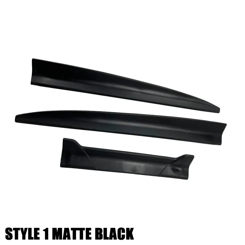 Audi A4 B8 rear spoiler trim kit, 3-piece matte black soft plastic, fits 2003-2013