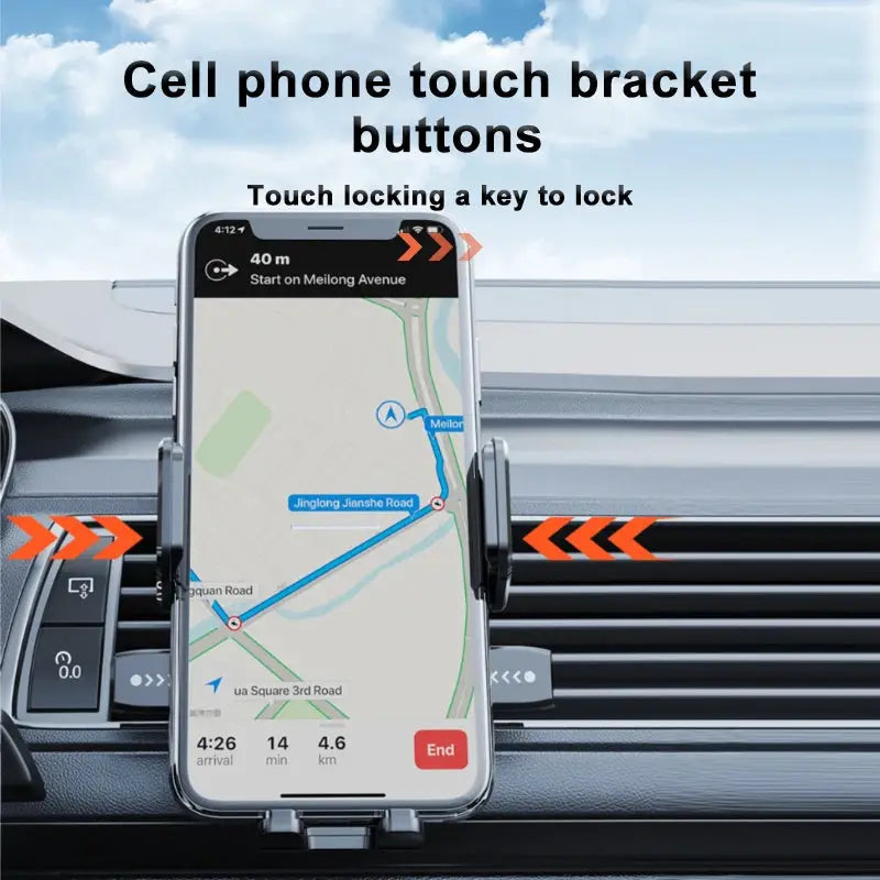 Seametal Car Phone Bracket 360 Degree Rotation Universal Phone Holder For Dashboard Windshield Desk Mount