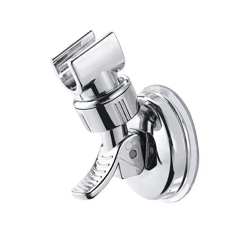 Shower head holder with suction cup mount, chrome finish, Simples Market