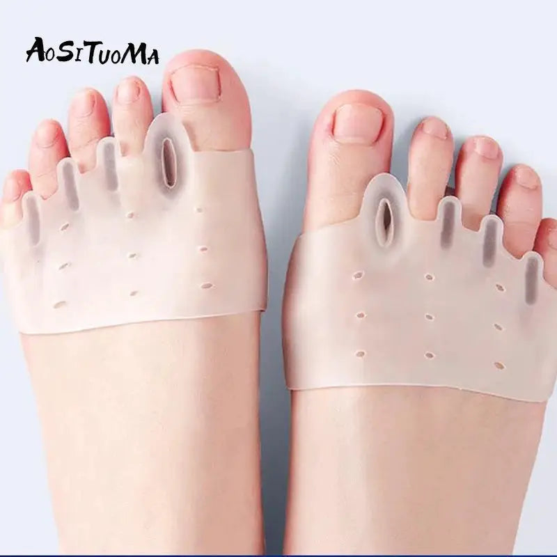 AuraFlex Silicone Front Foot Pads For Bunion Relief And Nighttime Comfort Cushioned Foot Support
