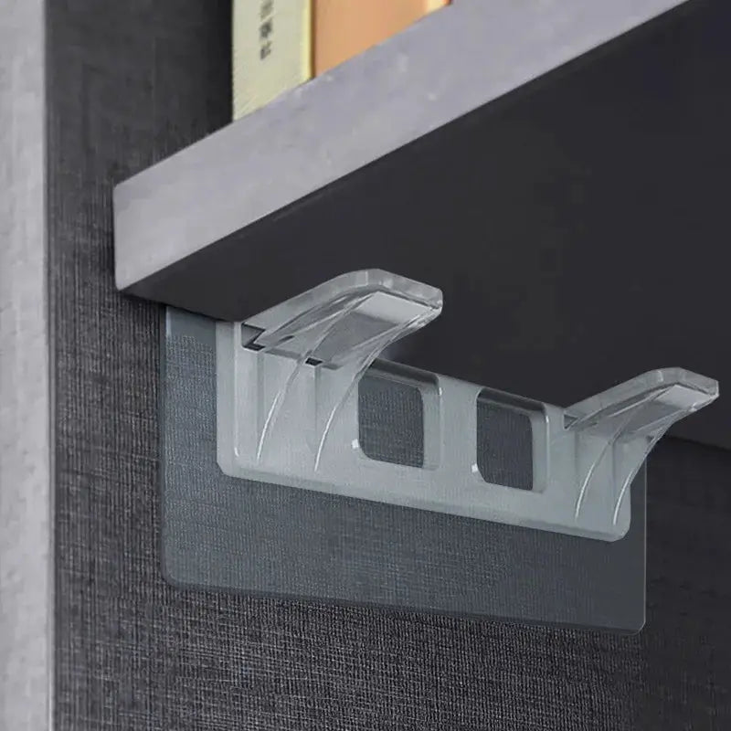 6 Or 12 Pieces Wardrobe Divider Brackets Non Marking Sticky For Wardrobe Kitchen Cabinets Anti Slip Shelf Layer Support
