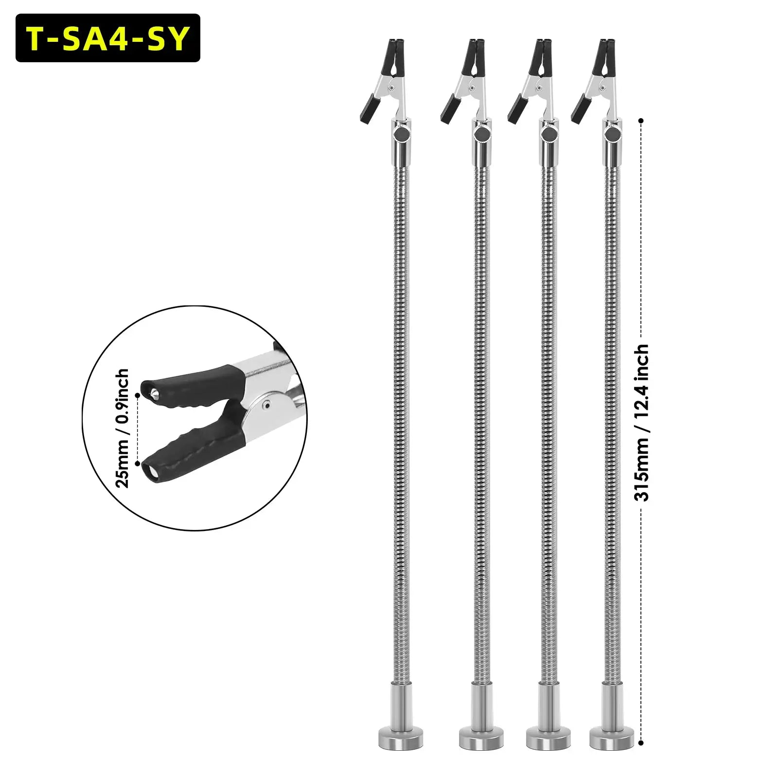 NEWACALOX Magnetic Mini Soldering Arm Holder for PCB Circuit Board with 360 Degree Chuck for Jewelry Making and Repair