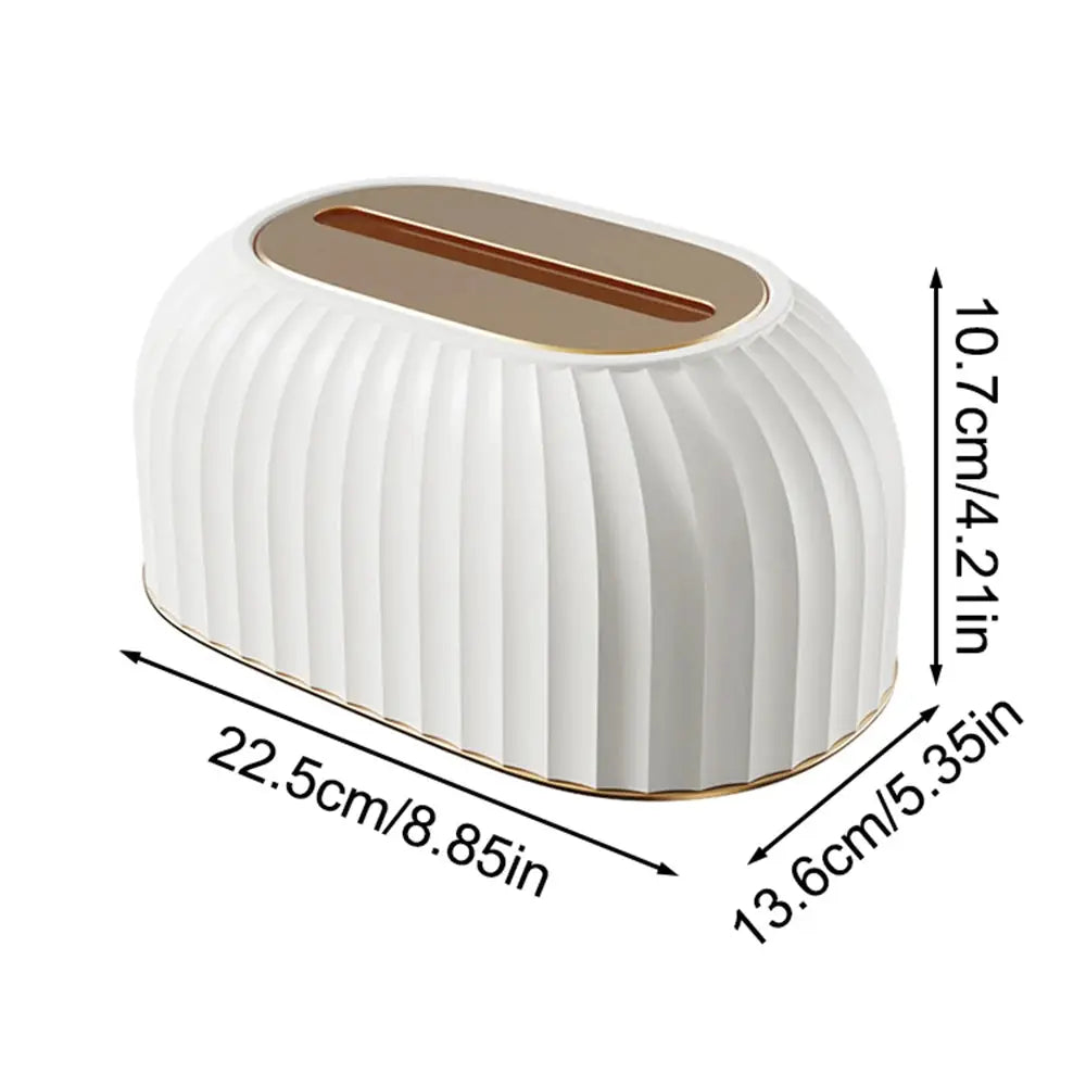 One Piece Tissue Box Holder With Spring For Home Living Room Desktop High End Light Luxury Aesthetic
