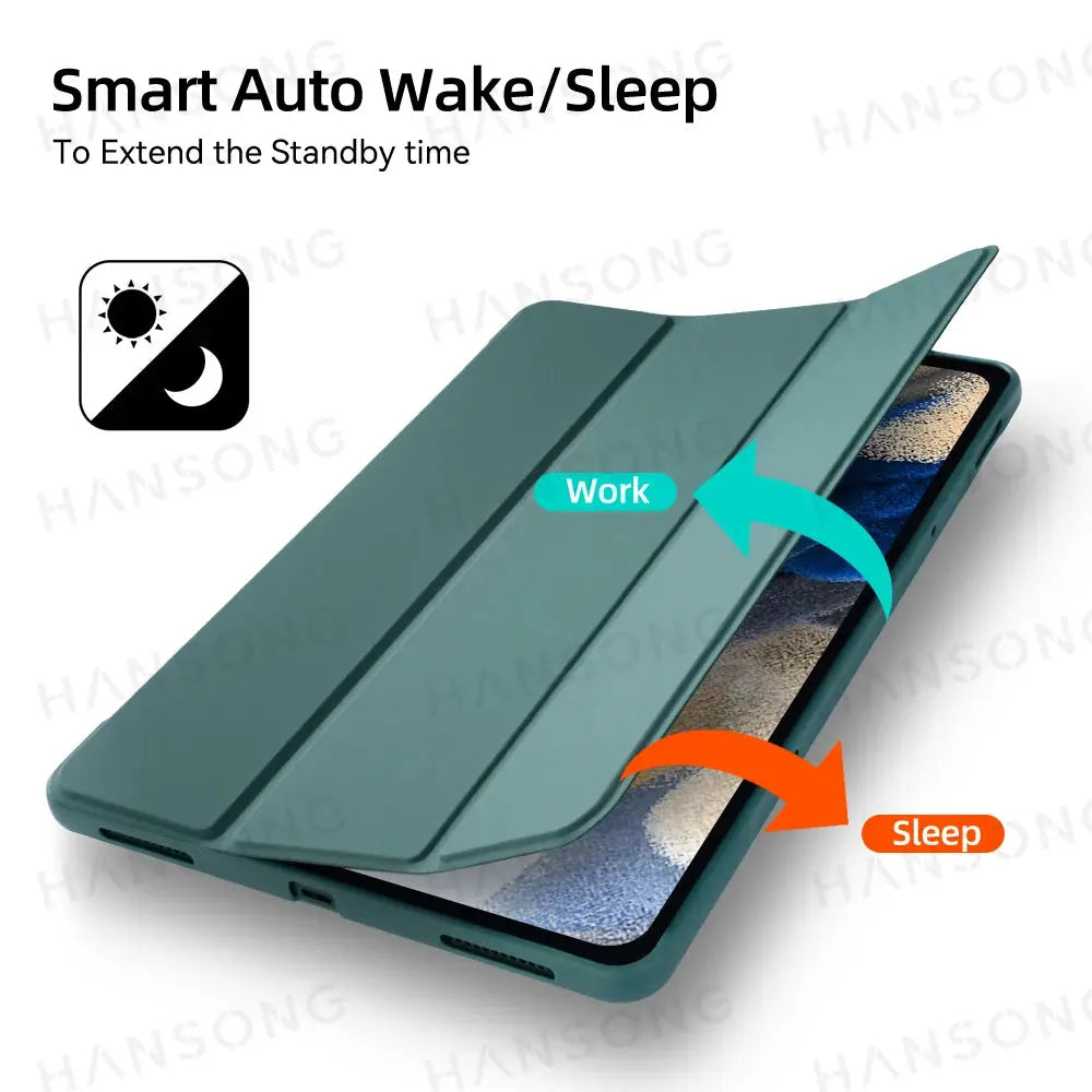 PrimeShield Smart Leather Tablet Case For Samsung Galaxy Tabs A7 Lite To S9 11 Inches Premium Protection