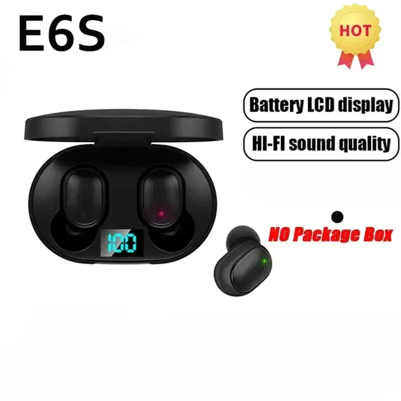E6S Wireless Bluetooth Earphones TWS Earbuds With Active Noise Cancellation And 24 Hour Battery Life