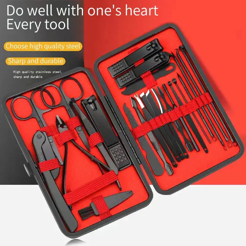 Nail Clipper Set Professional Manicure And Pedicure Tools Stainless Steel Grooming Kit For Nails