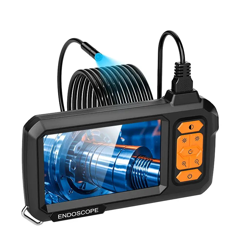 Detachable Borescope 8mm Camera 1080P HD with 4.3 Inch IPS Screen IP67 Endoscope for Piping and Engine Inspection