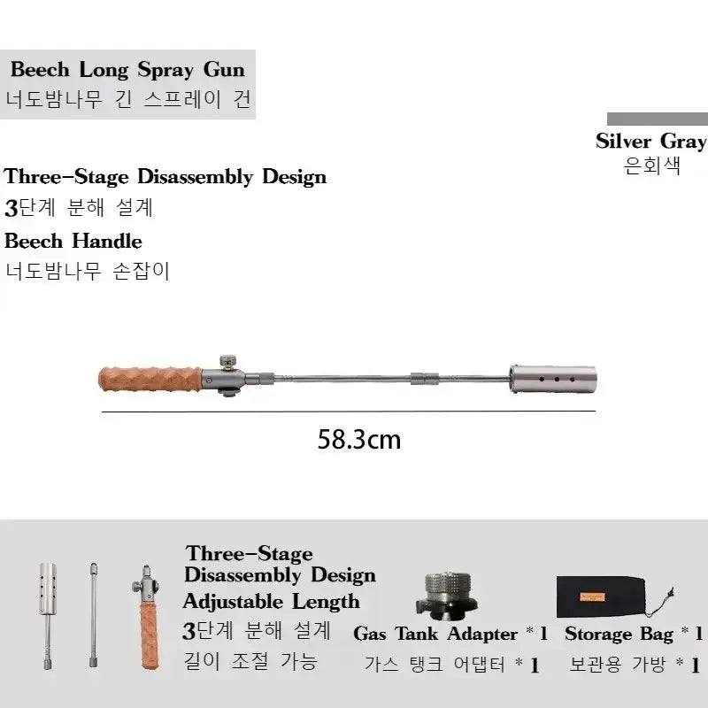 MountainHiker Weeding Torch Gas Blowtorch Flamethrower For Outdoor Cooking Camping And Weed Control 12000 Kcal Per Hour