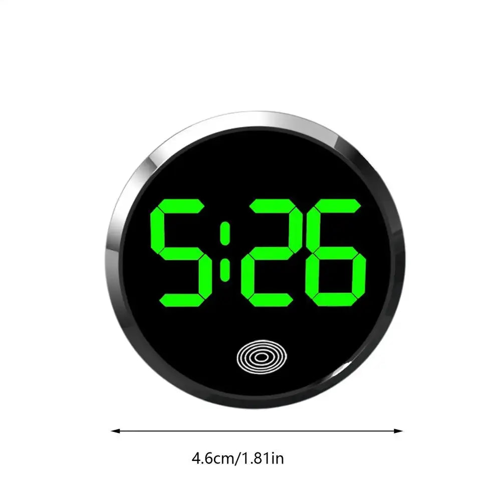 Car LED Clock With Touch Control Dashboard Watch Bright LED Display And Adjustable Brightness