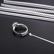 4 Pieces Transparent Spiral Ring Size Adjuster Tools Set For Jewelry Making Spring Coil Guard Tightener Reducer