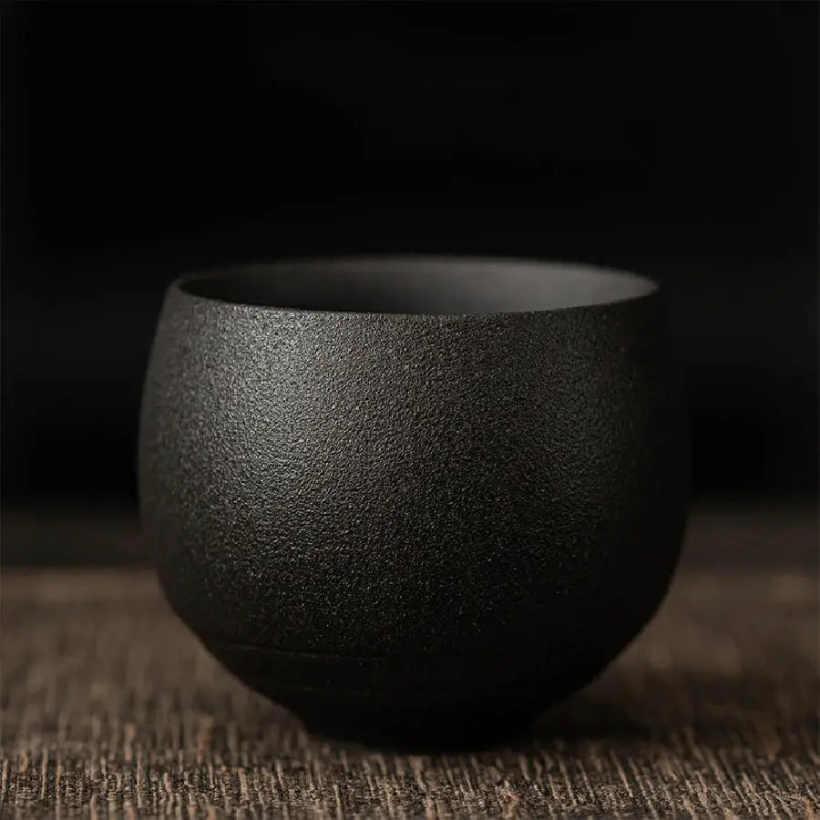 ZenStone Japanese Style Handmade Stoneware Tea Cup 80ml Ideal For Kung Fu Tea Ceremonies