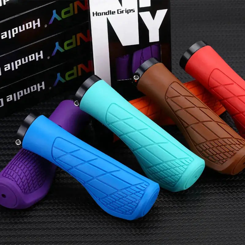 Lock On Bicycle Handlebar Grips 22.2mm Mountain Bike Non Slip Soft Rubber MTB Cuffs Aluminum Handle Cover