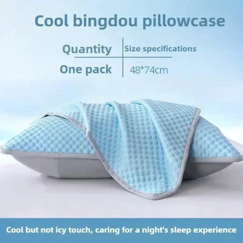 Cooling pillowcase by Simples Market in ice blue, solid color, 48x70 cm