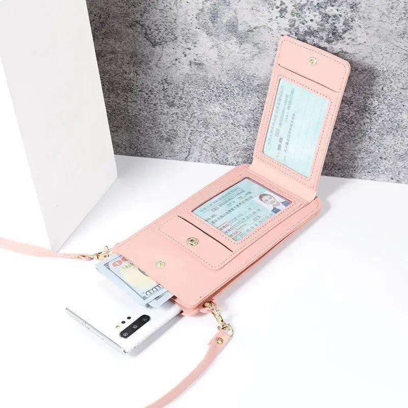 NovaBag Solid Color Fashion Shoulder Bag For Women Crossbody Phone Wallet And Card Holder