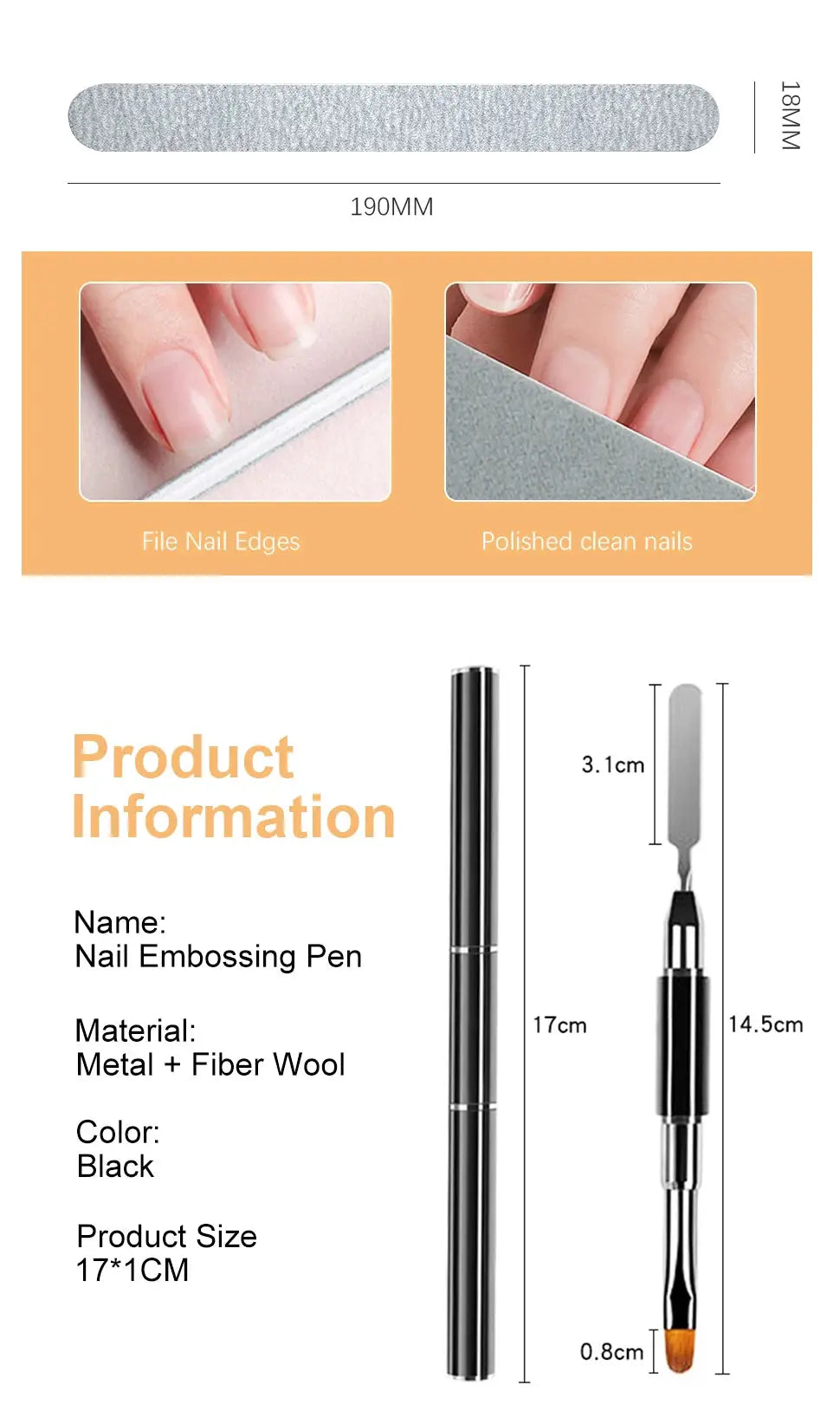 Simples Market 6-piece nail extension gel kit (15ml each) with mini lamp; includes embossing pen and brush tools