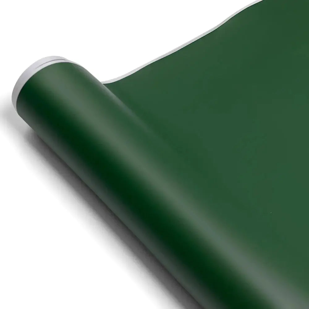 Green matte vinyl car wrap film roll; self-adhesive waterproof wrap for cars and motorcycles