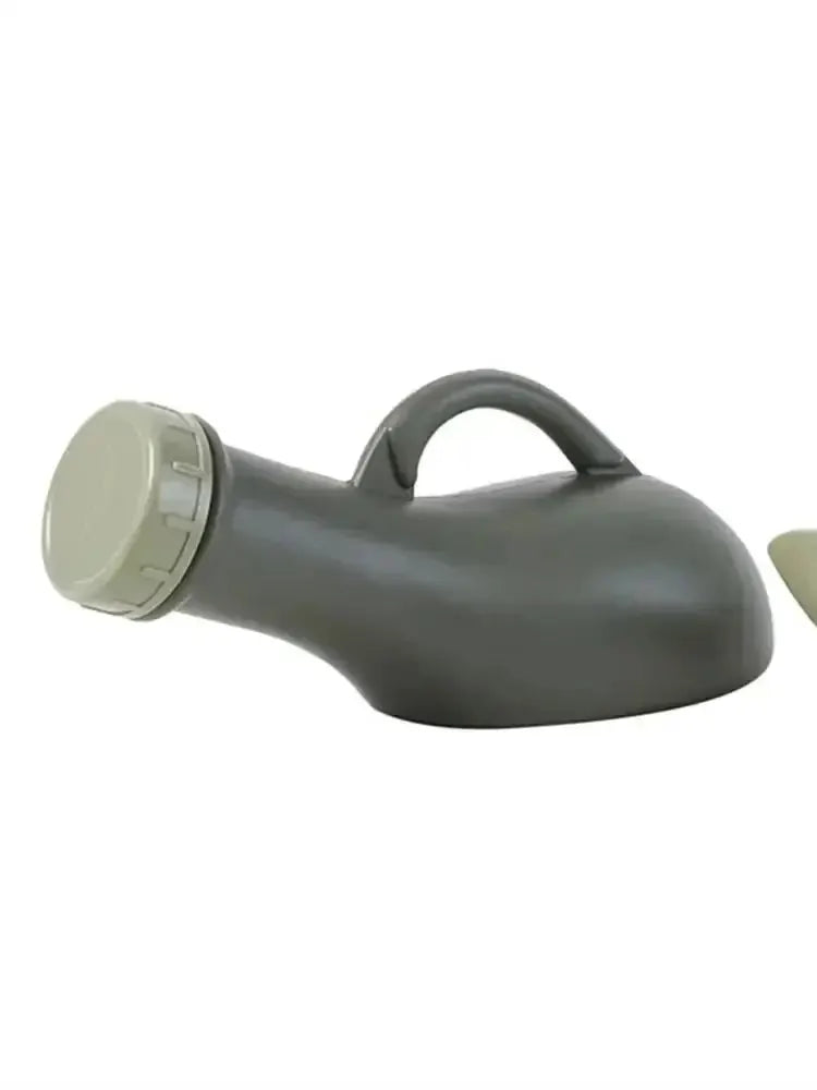Lightweight portable plastic urinal bottle for men with cap, gray, Simples Market