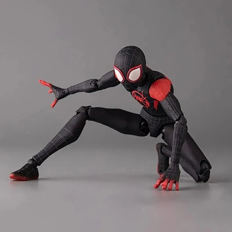 Sv Action Spiderman Miles Morales Action Figure From Into The Spider Verse Marvel Collectible Toy