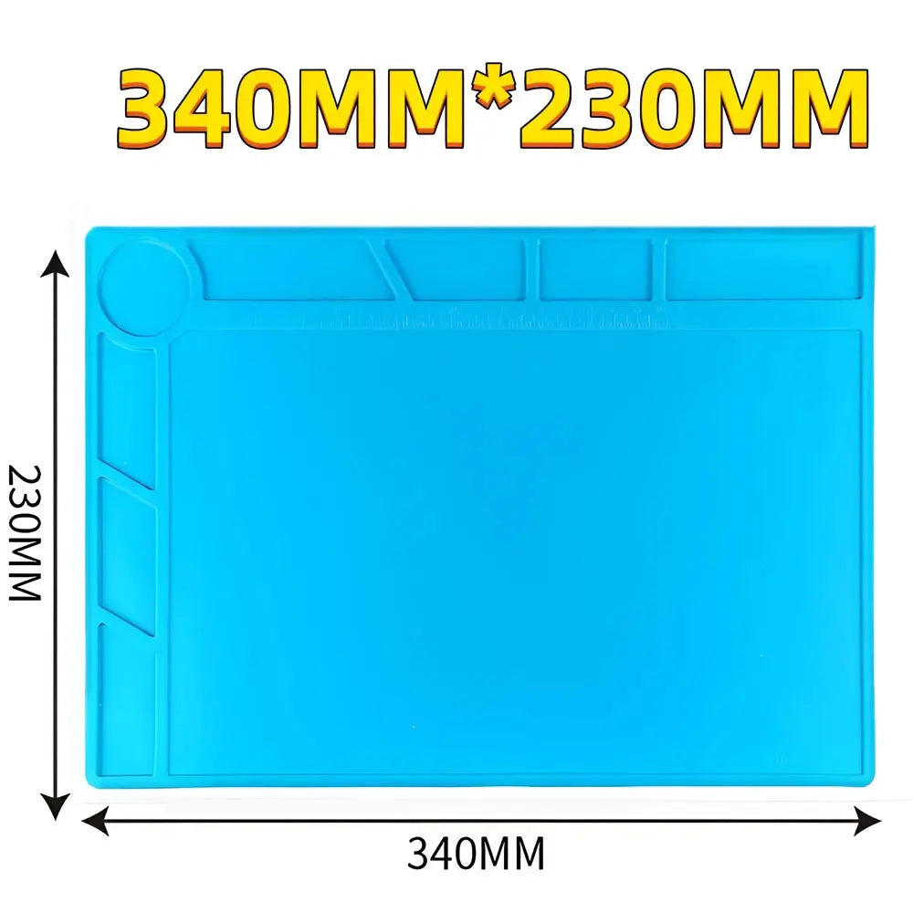 Silicone Soldering Mat ESD Antistatic Heat Resistant Workstation Pad for Electronics Repair and Maintenance