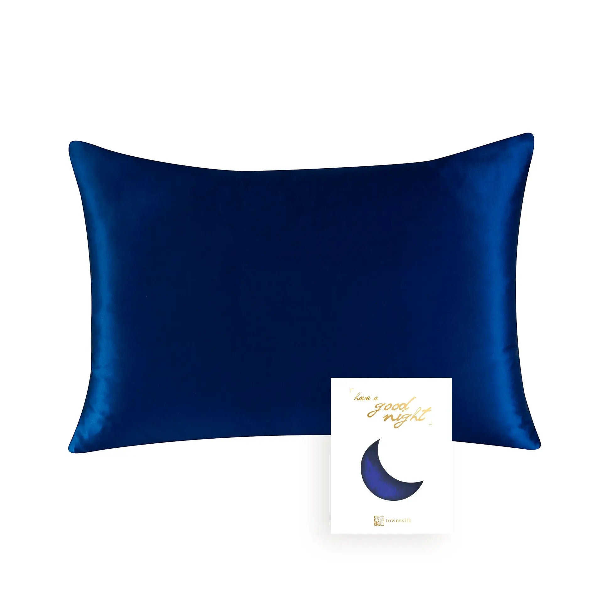 Mulberry silk pillowcase by Simples Market, blue, 19 momme, OEKO-TEX certified