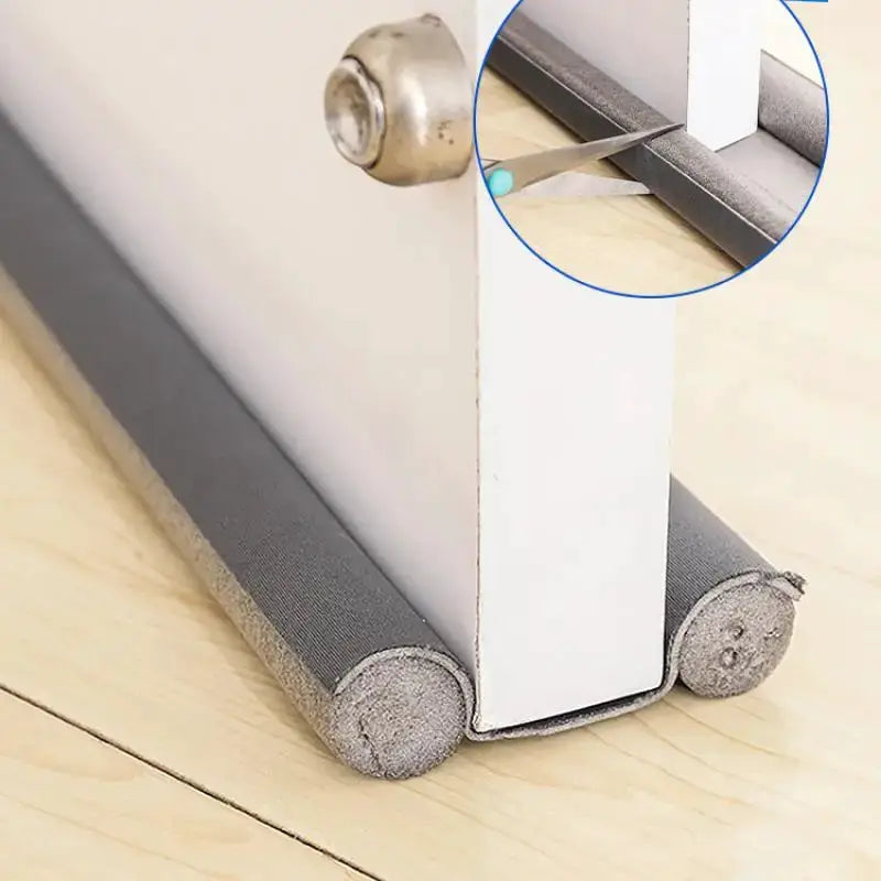2 In 1 Flexible Under Door Bottom Draft Stopper Seal Strip Weather Strip Thicker Anti Cold Gap Blocker For Doors