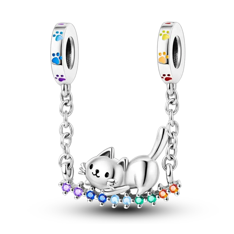 925 Sterling Silver Charms Bead Pink Butterfly Luminous Firefly Dangle Fit Bangle Bracelet Necklace DIY Jewelry