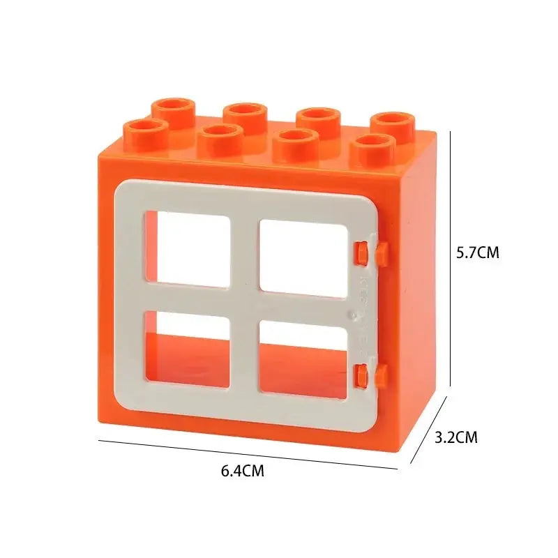 Big Building Blocks Houses Kit With Doors Windows Walls And Roof Compatible With Large Bricks Boys And Girls Toy Gifts